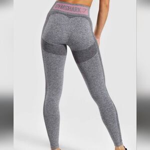 Gymshark Flex High Waisted Grey Leggings Workout Athletic Gym Run Lift - Size S